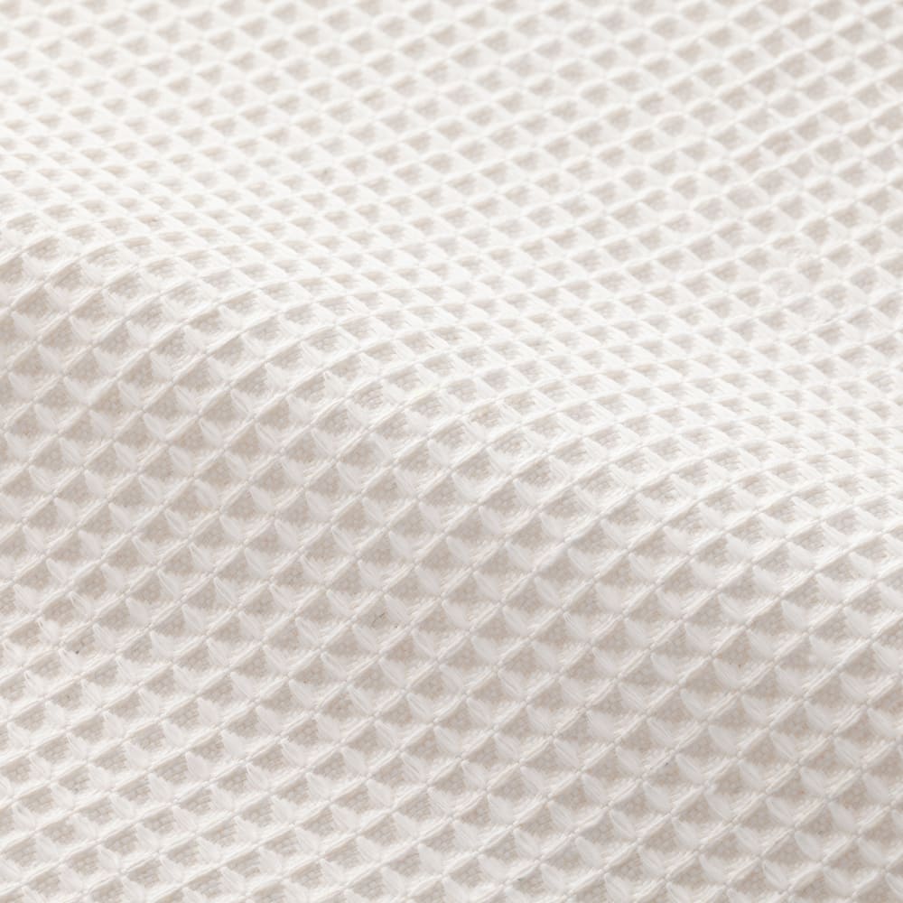 Serviette de plage uni en coton avec franges blanc 90x180cm — vue 4