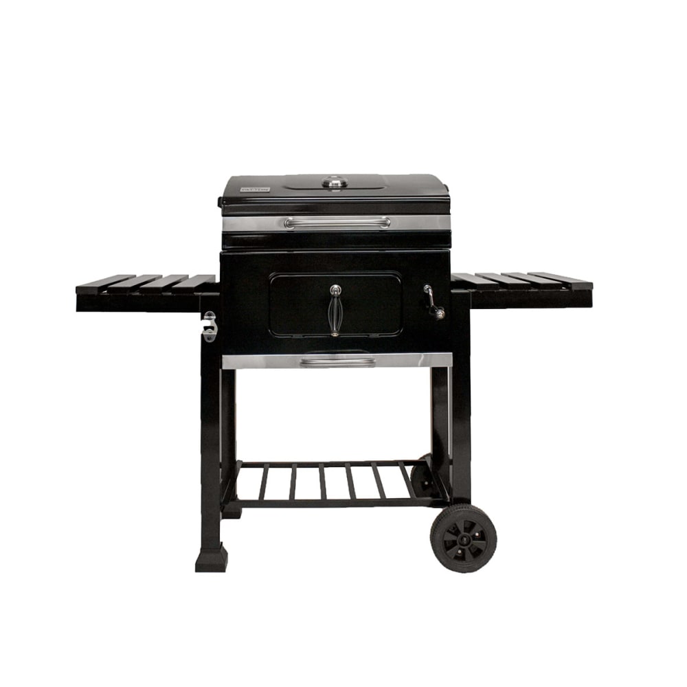 Barbecue à charbon en acier émaillé noir 55 cm