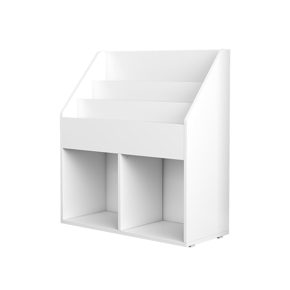 Vicco Kinderregal mit großen Ablagen, Weiß 72 x 79cm style modern WEISS SPANPLATTE Kinder