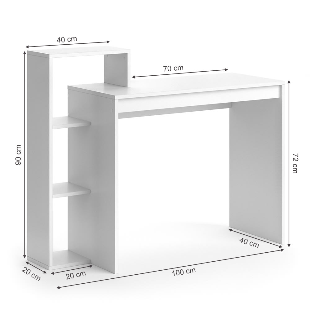 Bureau blanc 110x91cm - Maisons du Monde