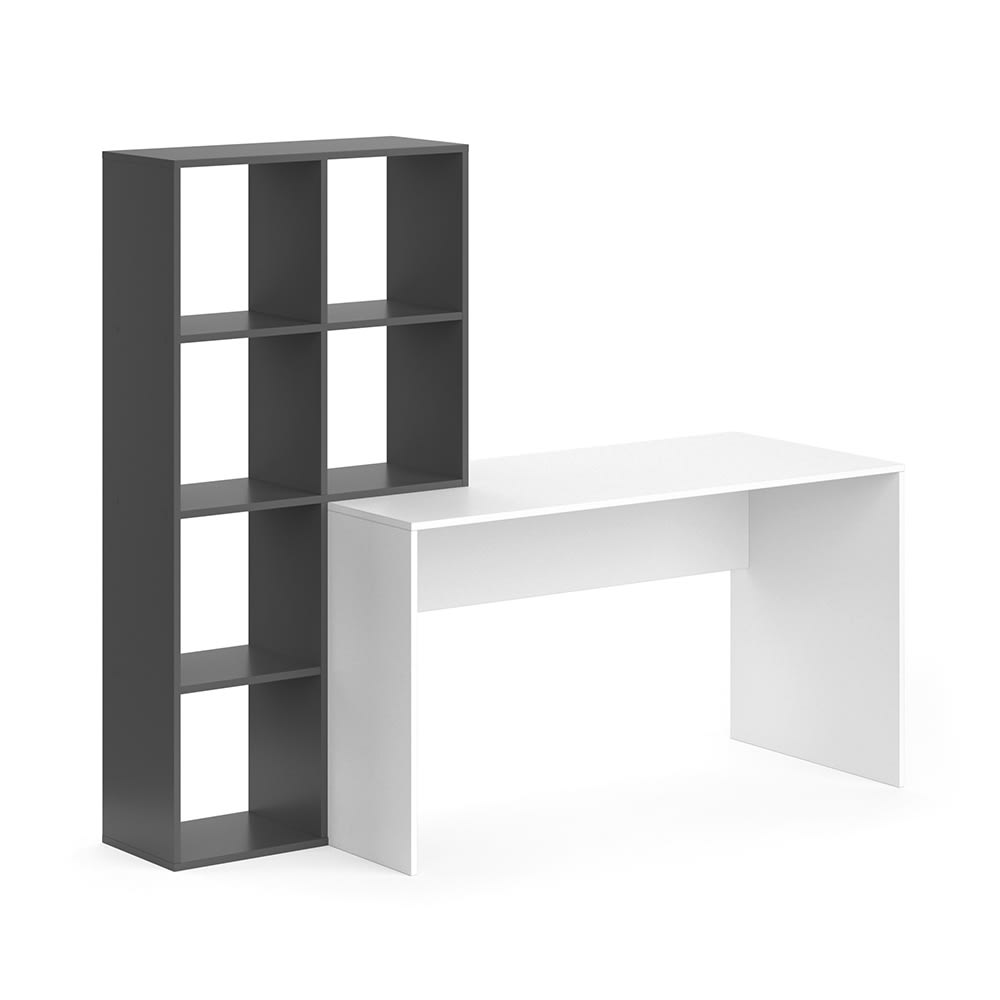 bureau , blanc/anthracite