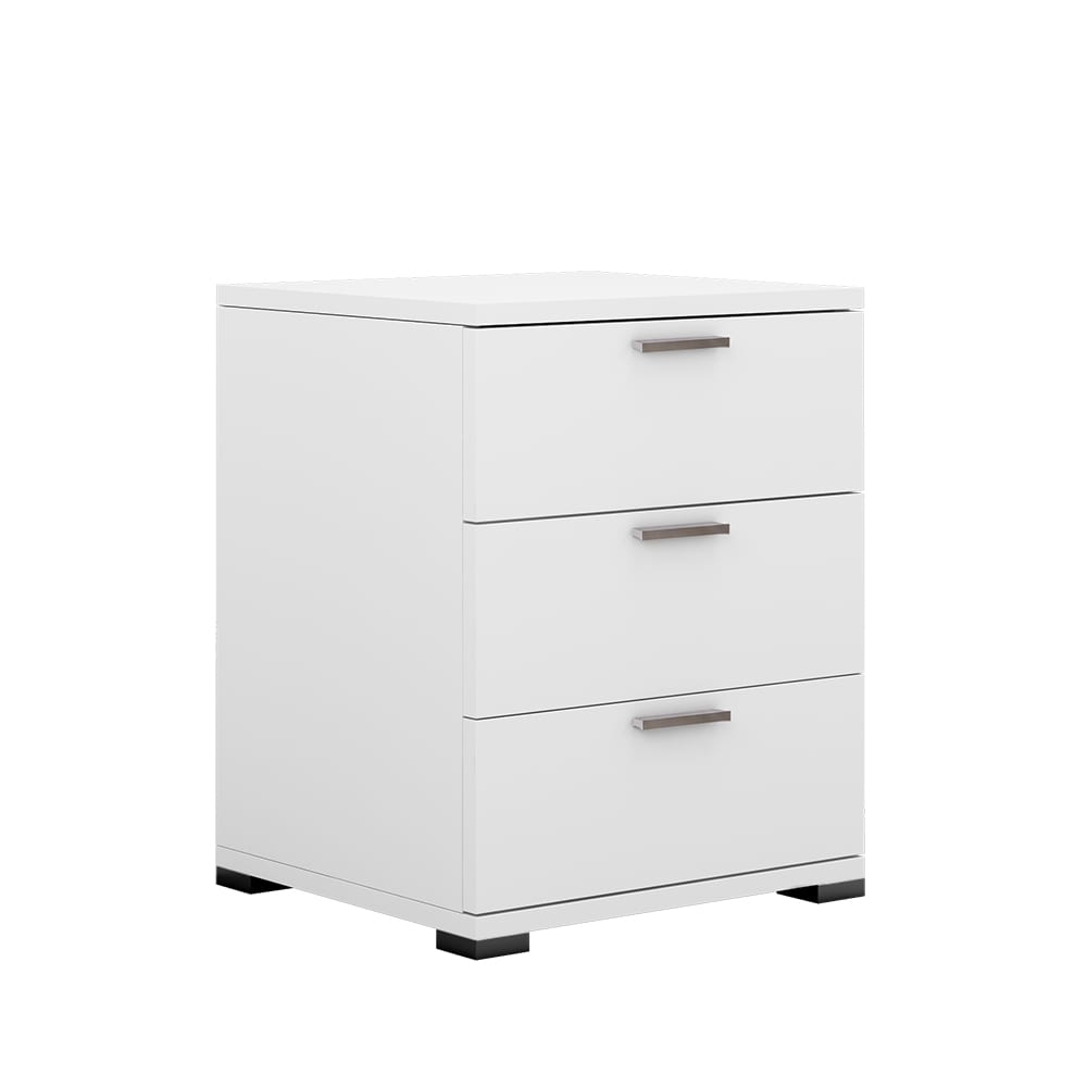 Vicco Nachttisch, Weiß 46.2 x 60cm style modern Weiß Spanplatte
