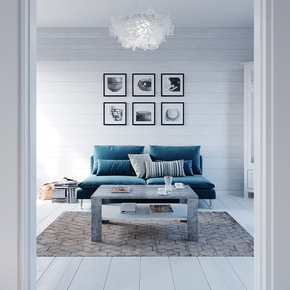 Table basse, béton 100 x 60cm - Maisons du Monde
