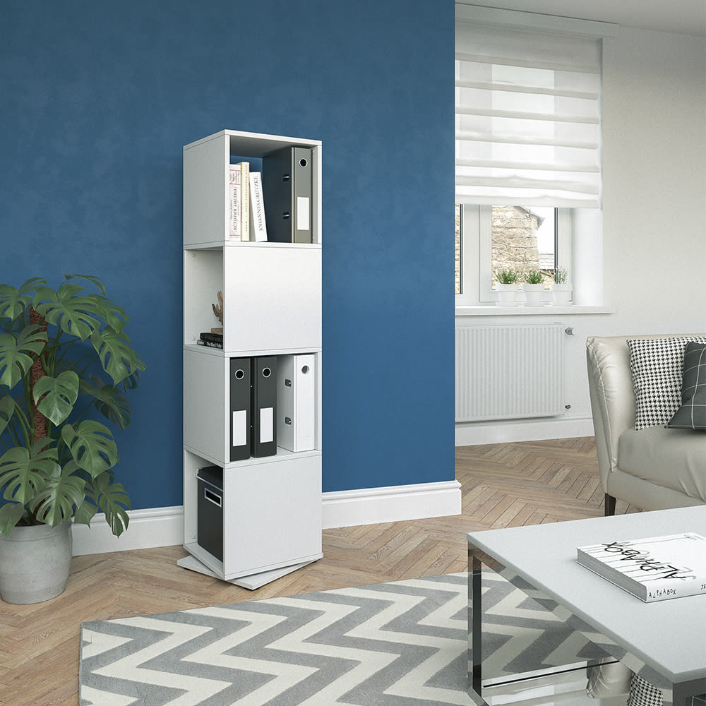 Étagère pivotante , blanc 35.2 x 144.2cm - Maisons du Monde