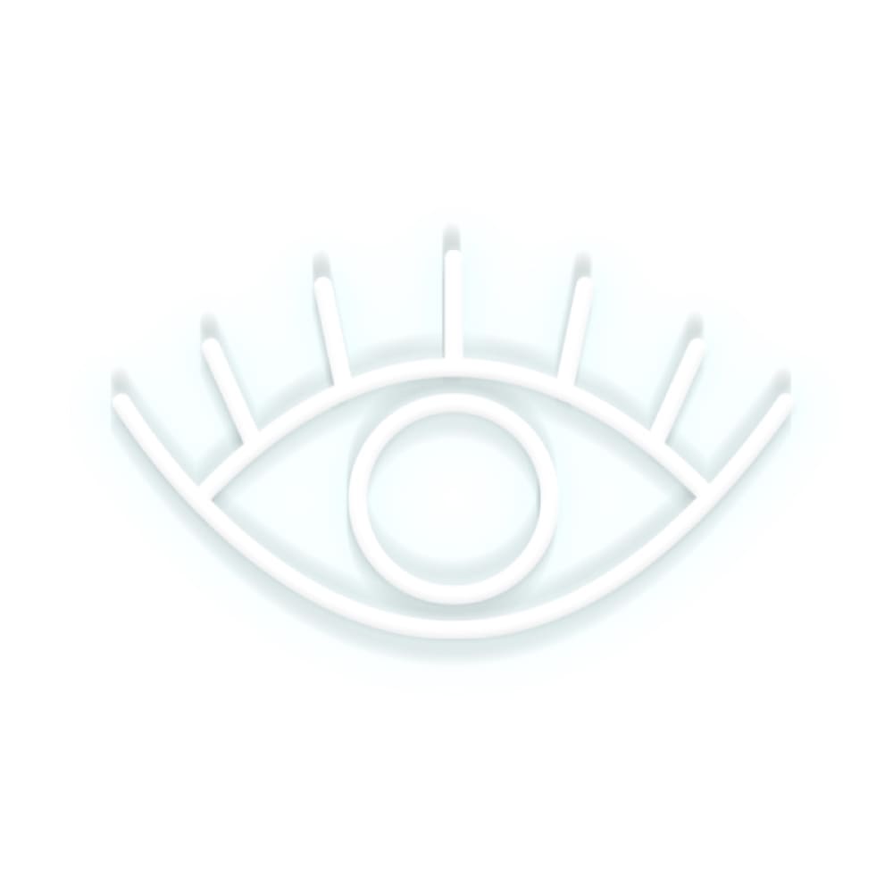 Eclairage néon oeil