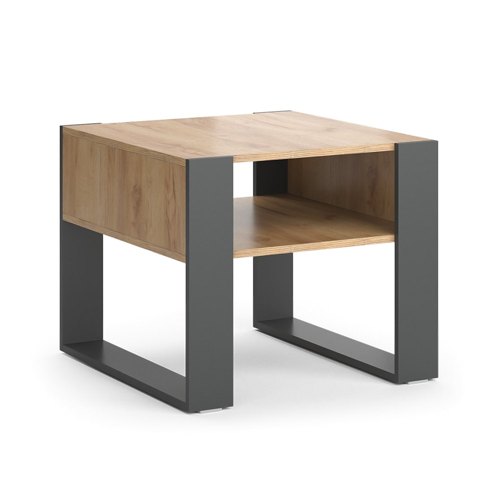 Vicco Couchtisch Anthrazit 59.2x62.4cm style modern Grau Spanplatte
