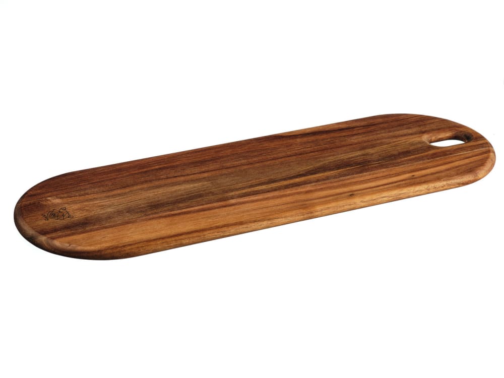 Planche en bois d'acacia finition huilée marron 18x55 Planche en bois d'acacia finition huilée marron 18x55