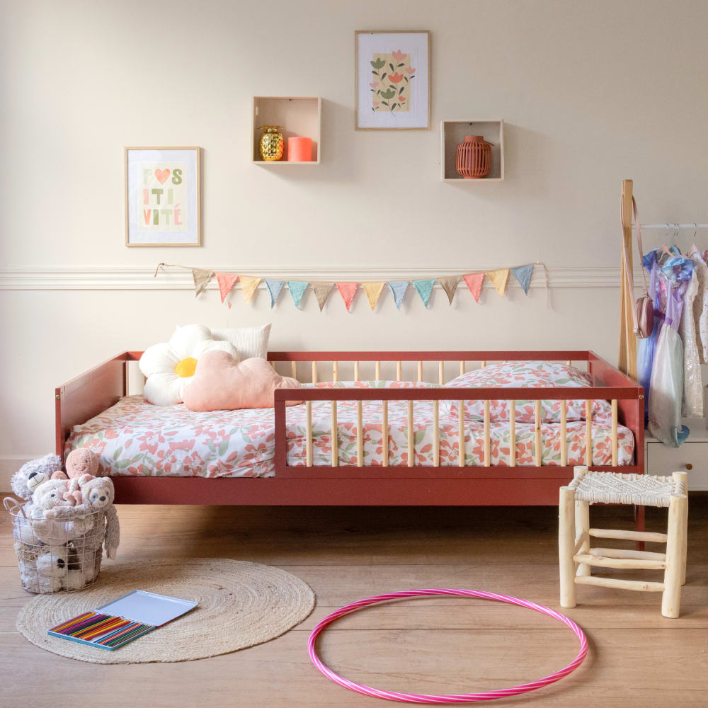 Happy Garden Kinderbett 190x90cm style exotic ORANGE HOLZ Baby