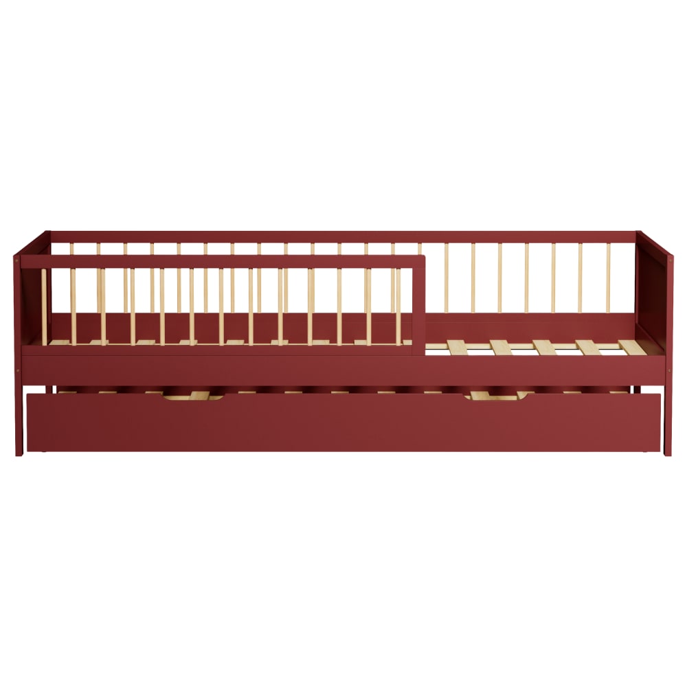 Lit gigogne pour enfant 190x90cm en bois (Happy Garden) - Image 2