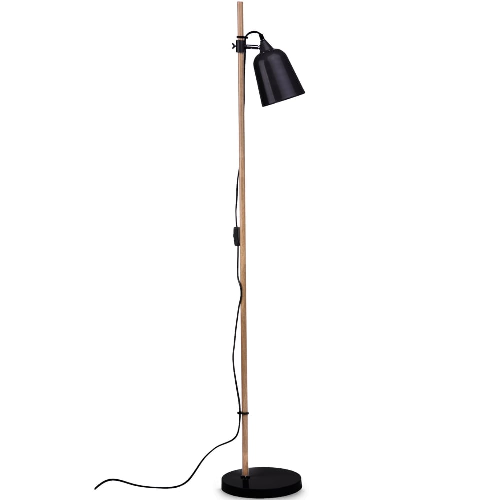 KONSIMO Stehlampe, Schwarz Schwarz Stoff