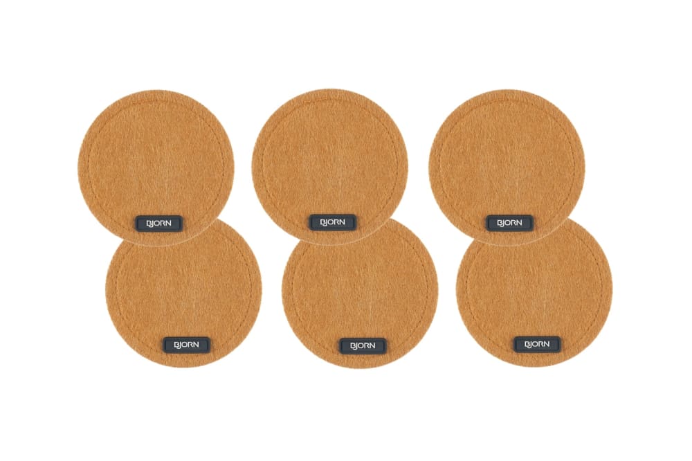 Lot de 6 sous-verres en feutre recyclé marron d10 Lot de 6 sous-verres en feutre recyclé marron d10