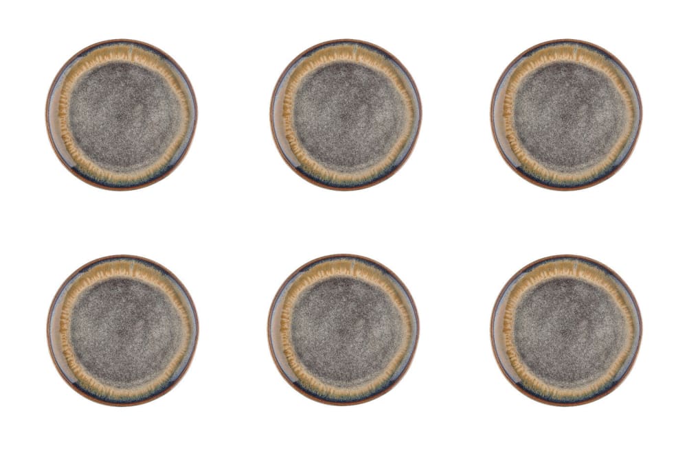 Plato GENESIS Ø20,5cm - 6 piezas - Basalto