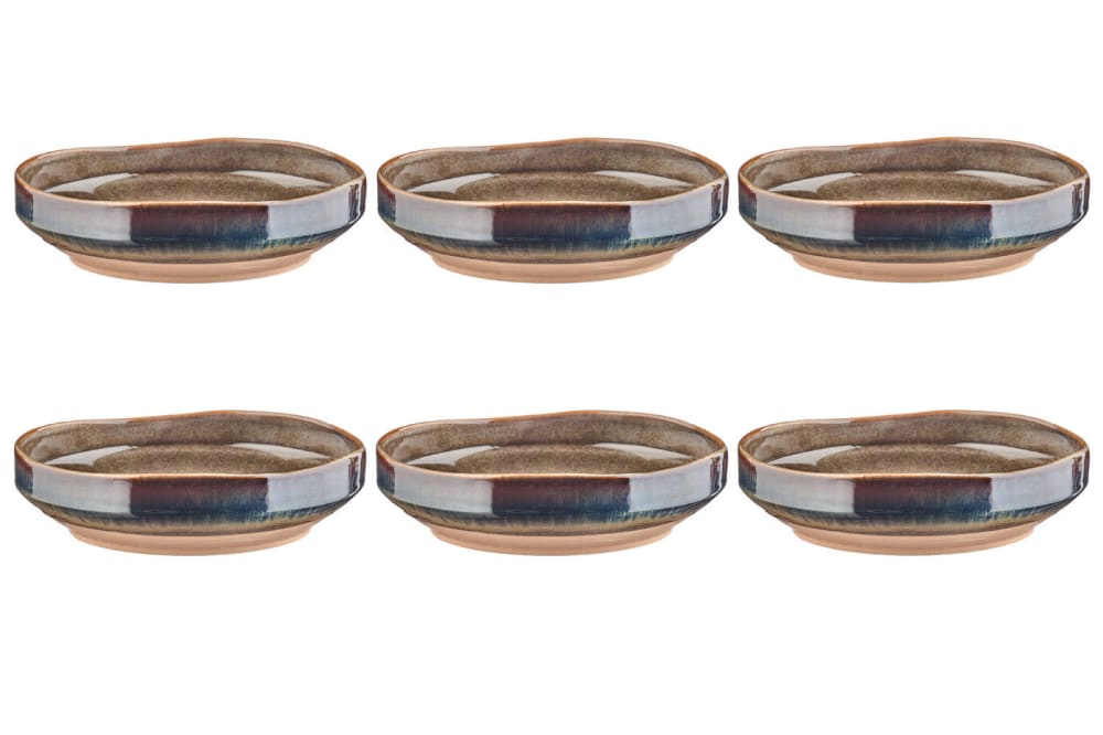 Plato hondo GENESIS Ø21cm - 6 piezas - Basalto