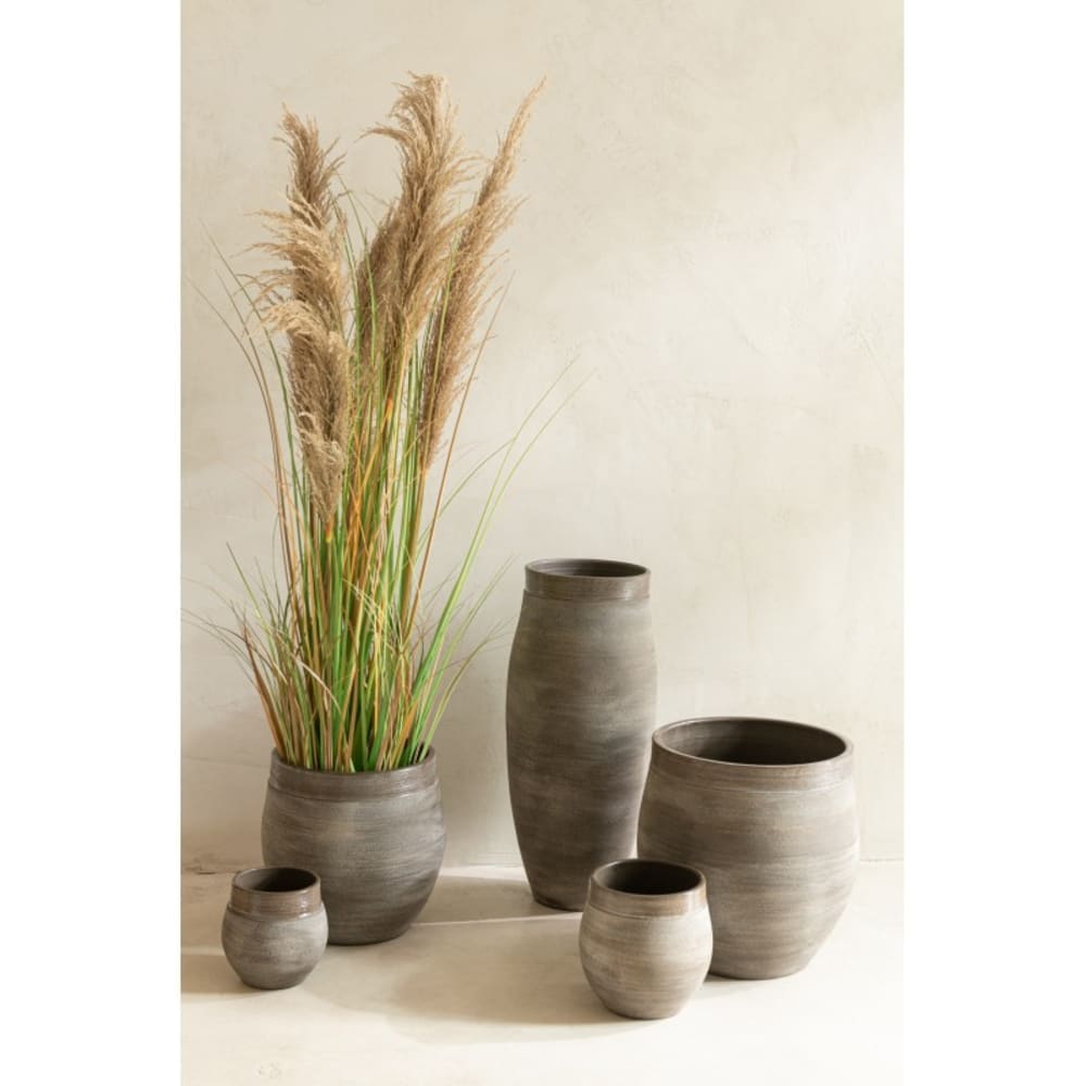 Cache-pot en céramique marron 19x19x19 cm - Maisons du Monde