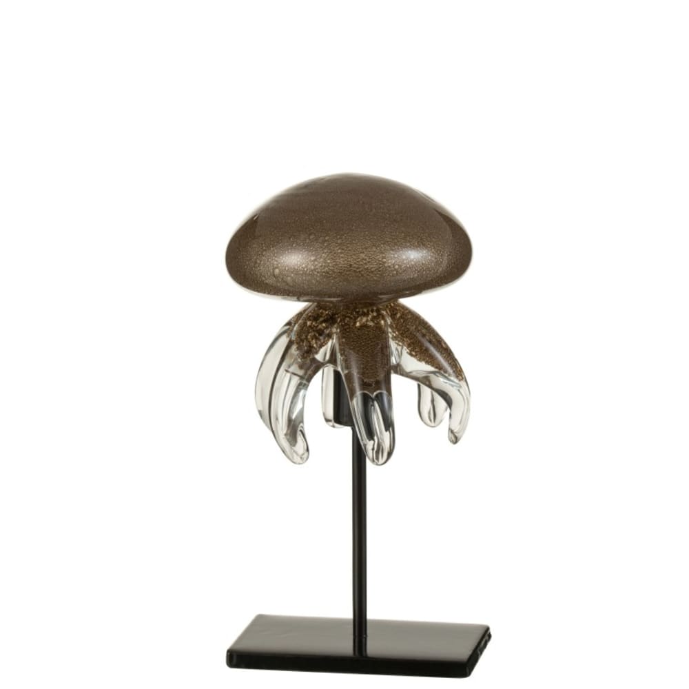 Statuette méduse sur - verre