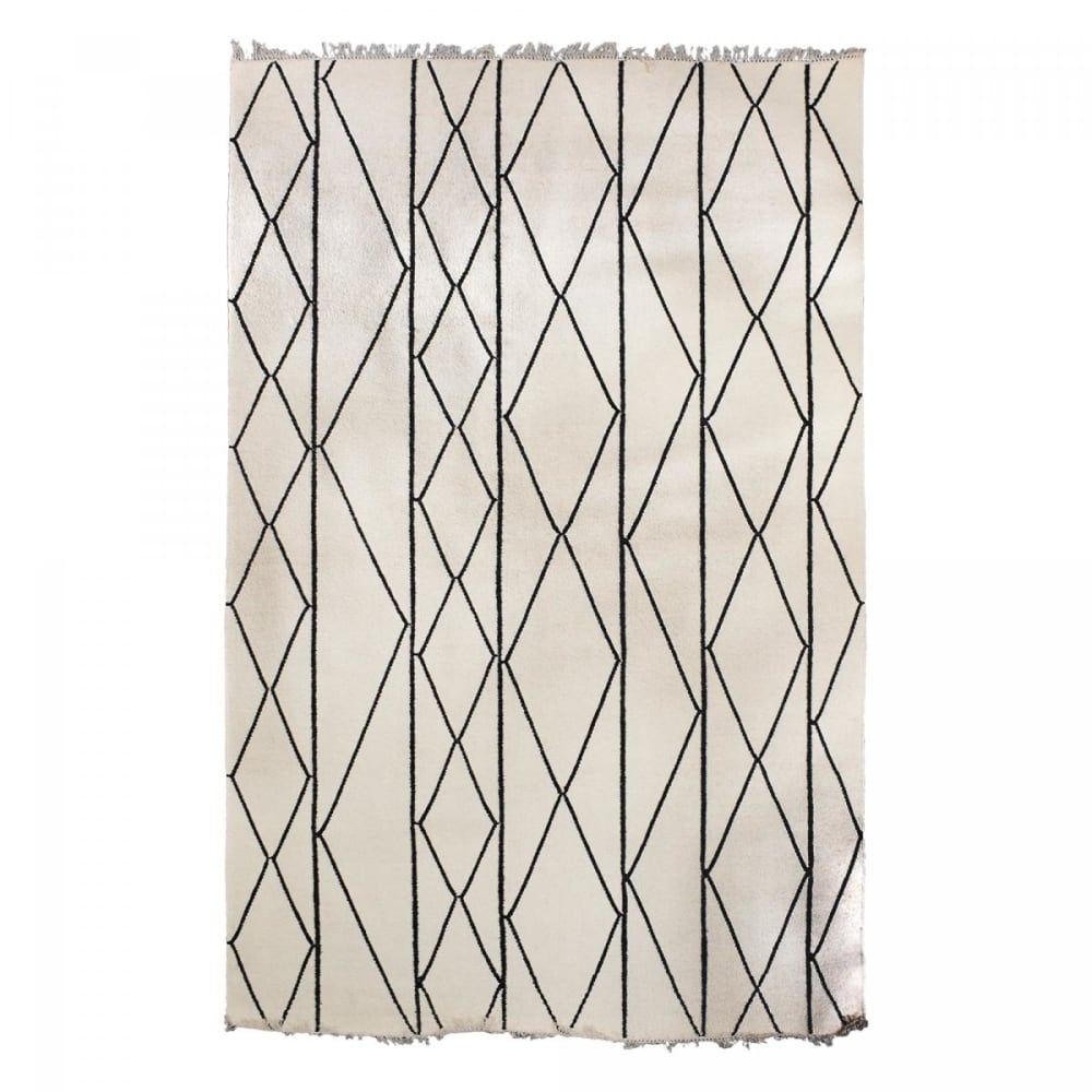 Tapis salle à manger 200x300 laine beige - Maisons du Monde
