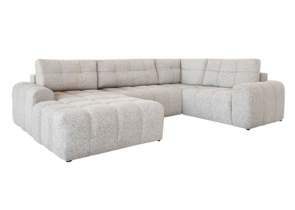 Canapé d'angle modulaire - sel