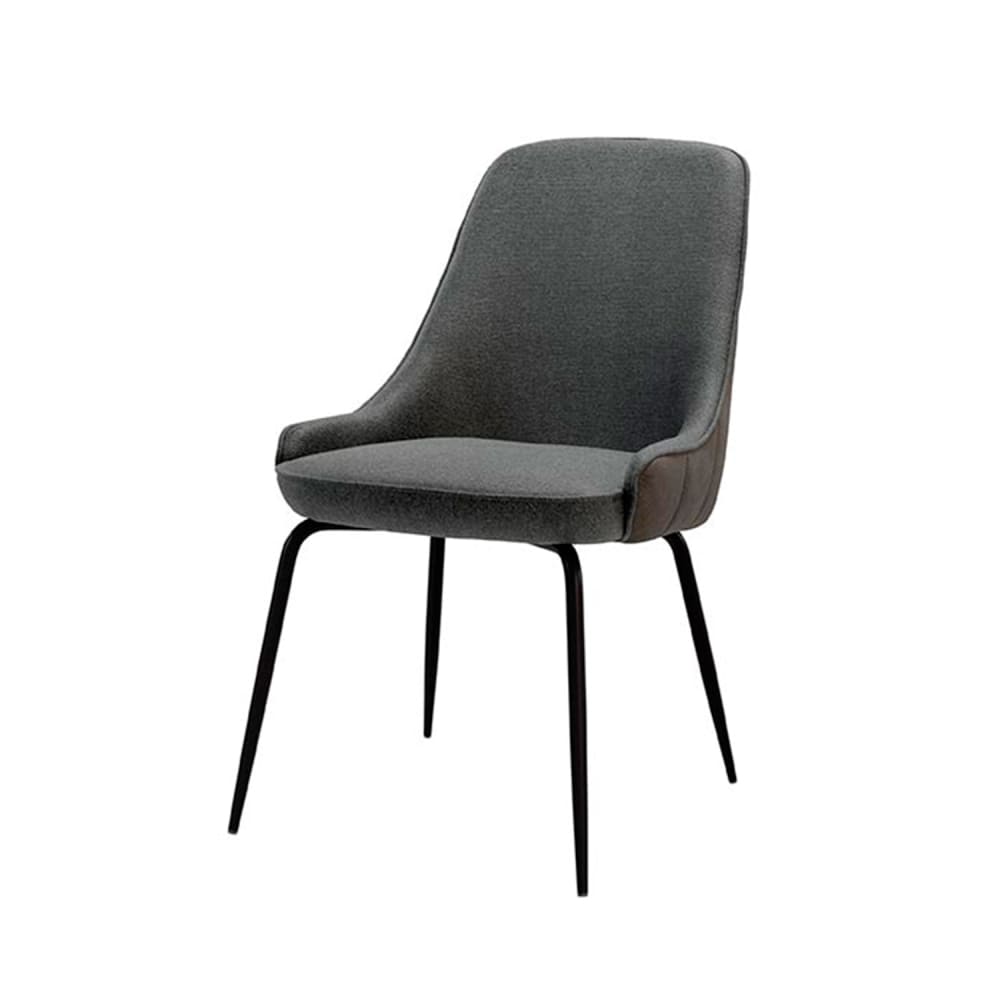 Chaise rembourrée gris
