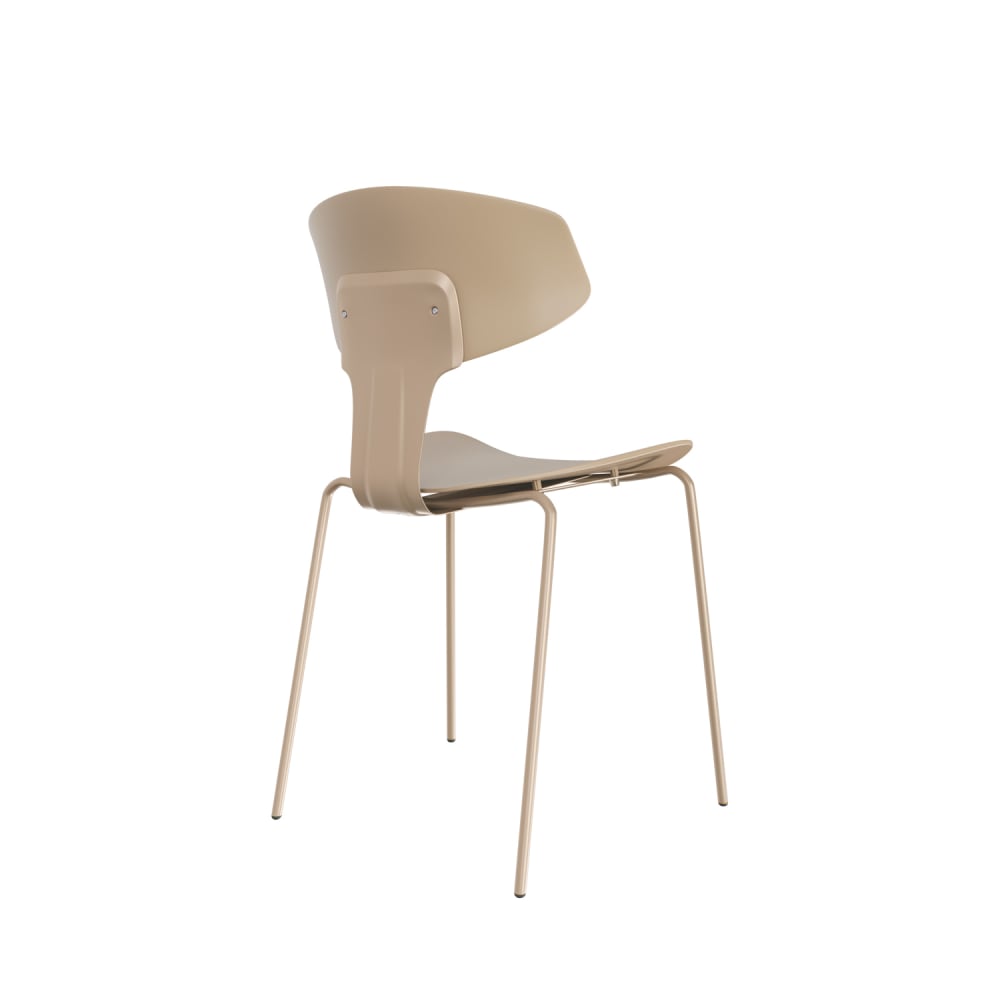 Moderner Stuhl aus Polypropylen in Beige. - Maisons Du Monde