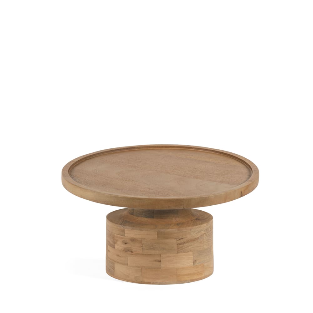 Table ronde en bois de