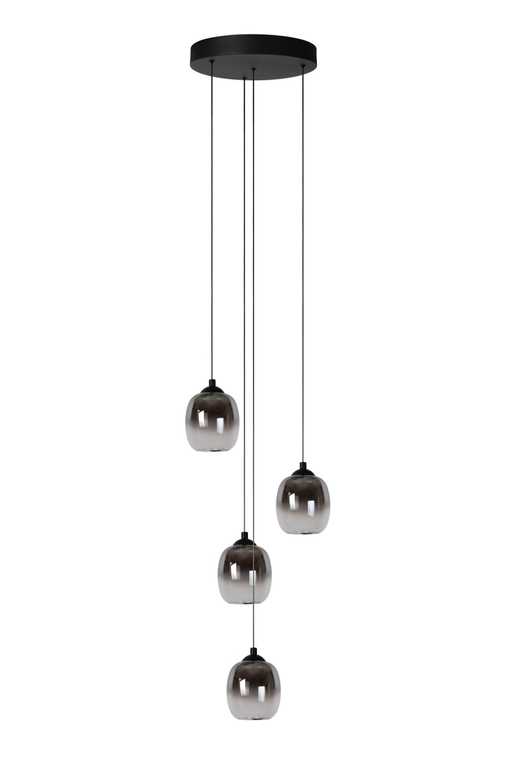 Suspension Led noire et fumé — vue 3