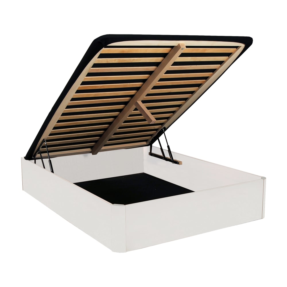 Lit coffre, blanc, 160x200 cm - Maisons du Monde