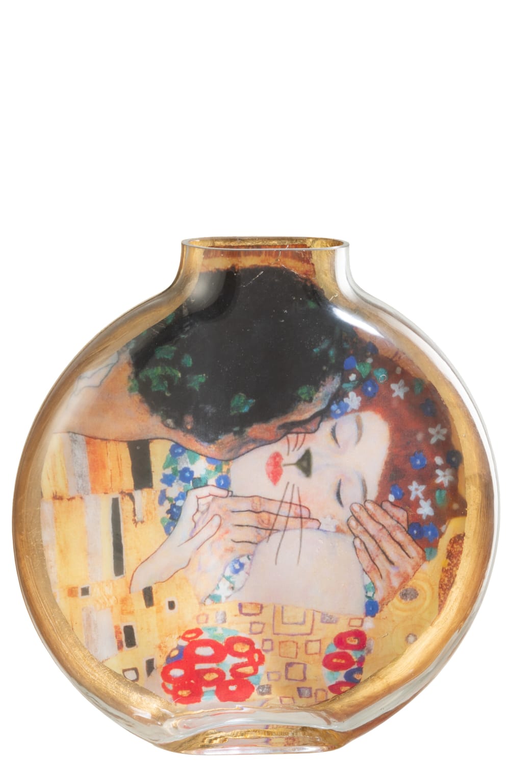 Vase en céramique multicolore 24.5x5x25 cm Inspired by The Kiss large