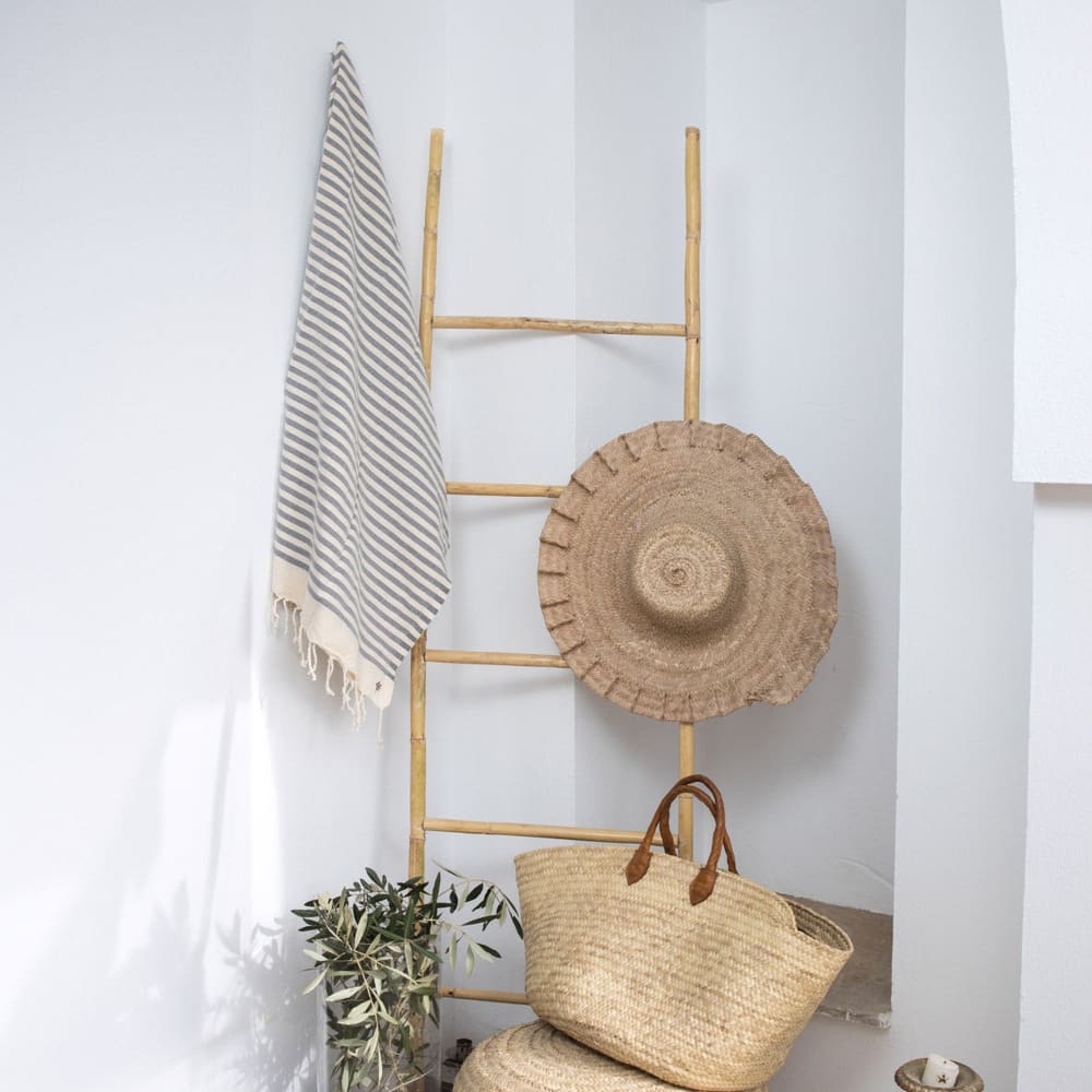 Fouta coton 100x200 gris moyen - Maisons du Monde