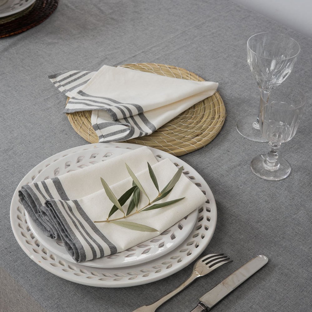 4er-set Stoffservietten aus Baumwolle 45x45 - Maisons Du Monde