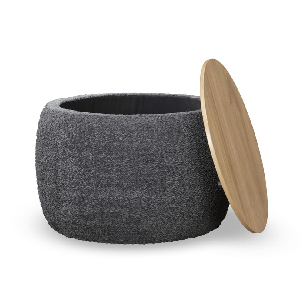 Pouf en effet peau de
