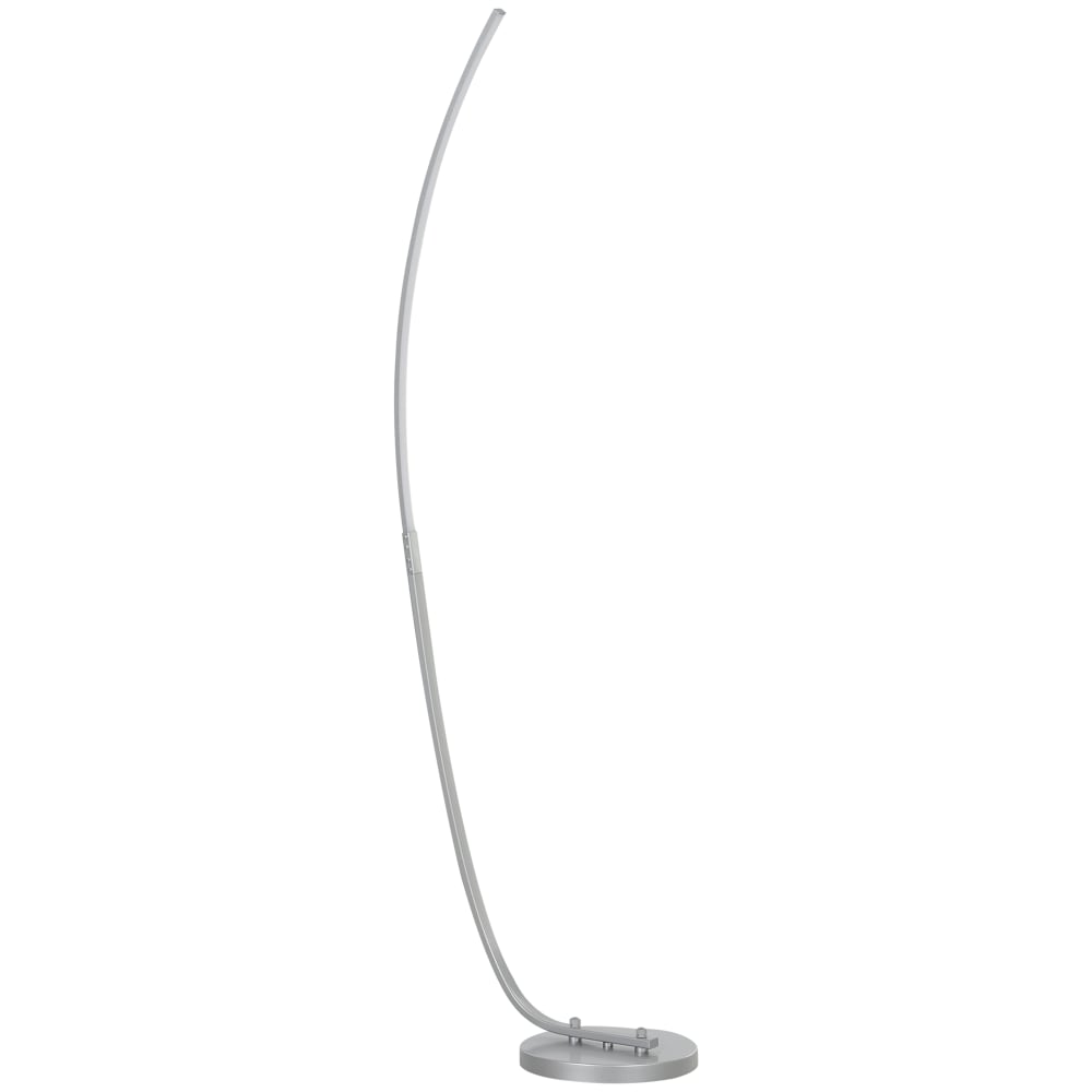 Homcom LED-Bogenlampe verstellbar H.147cm Aluminium Grau Aluminium