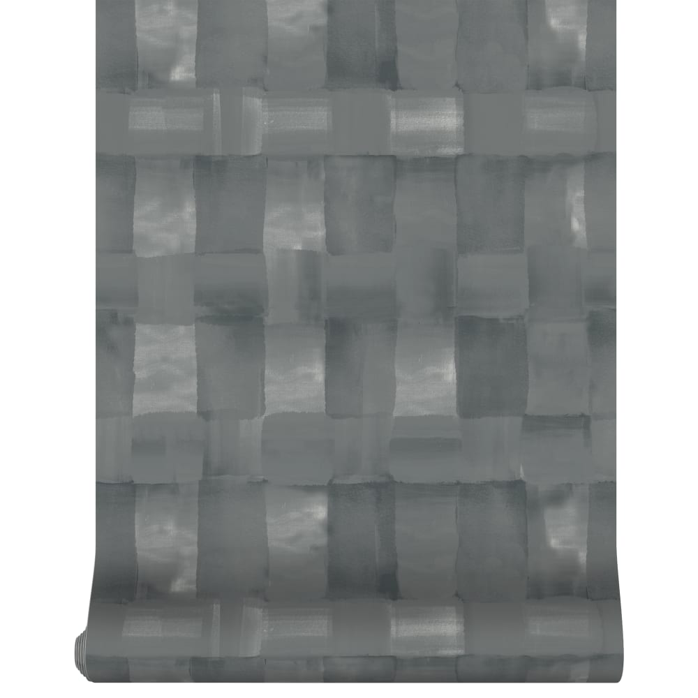 Papier peint motif damier bleuté 1005x52cm — vue 3