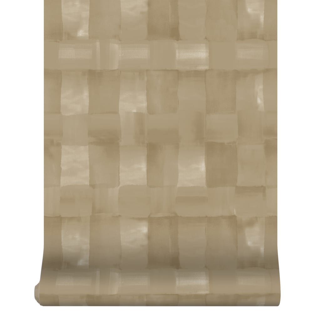 Papier peint motif damier doré 1005x52cm — vue 3