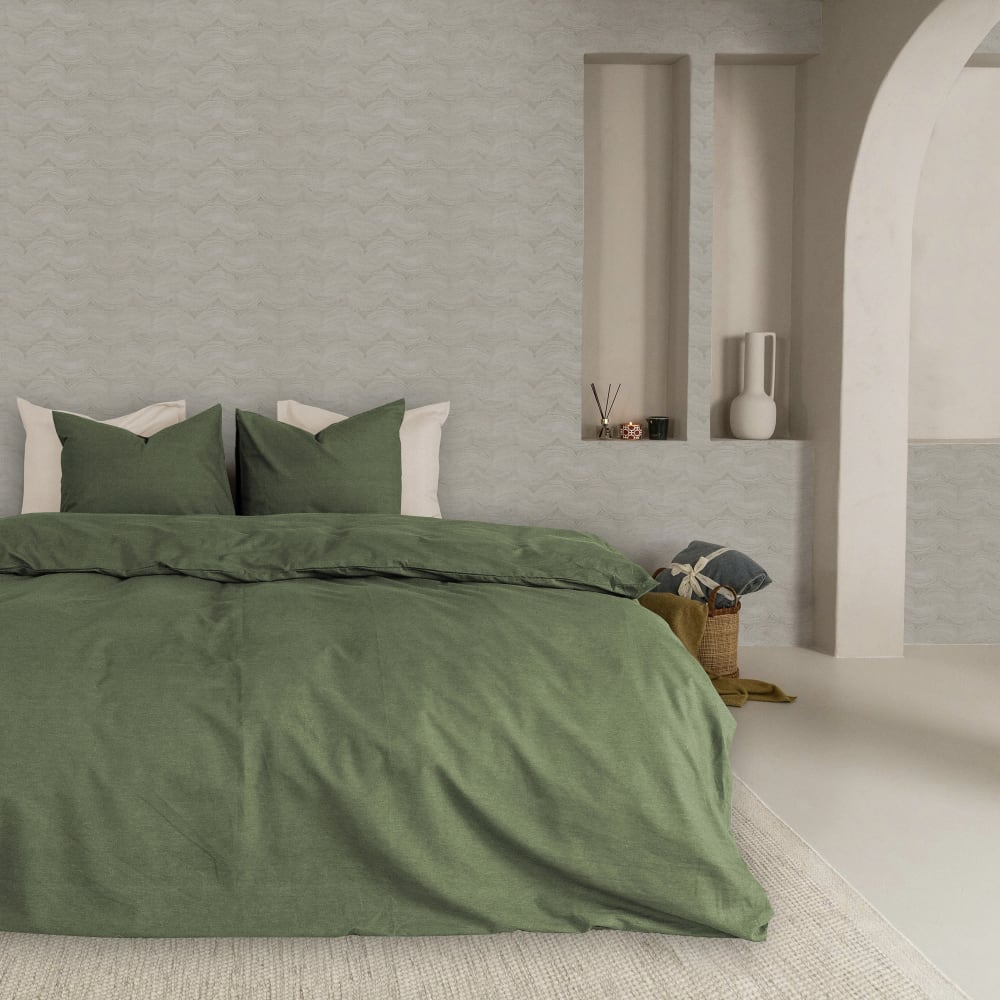 Papel pintado con motivo ondulado gris 1005 x 52 cm