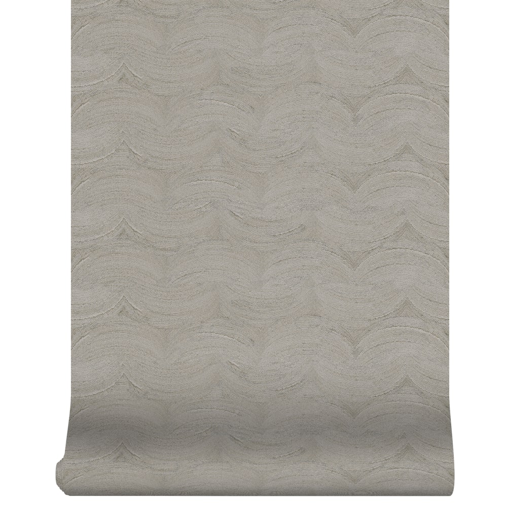 Papier peint motif ondulé gris 1005x52cm — vue 3