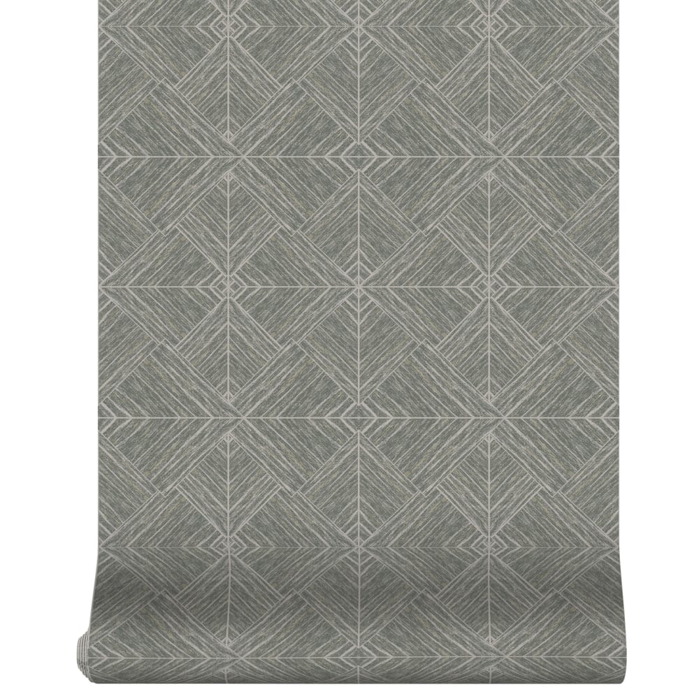 Papier peint motif graphique bleuté 1005x52cm — vue 3