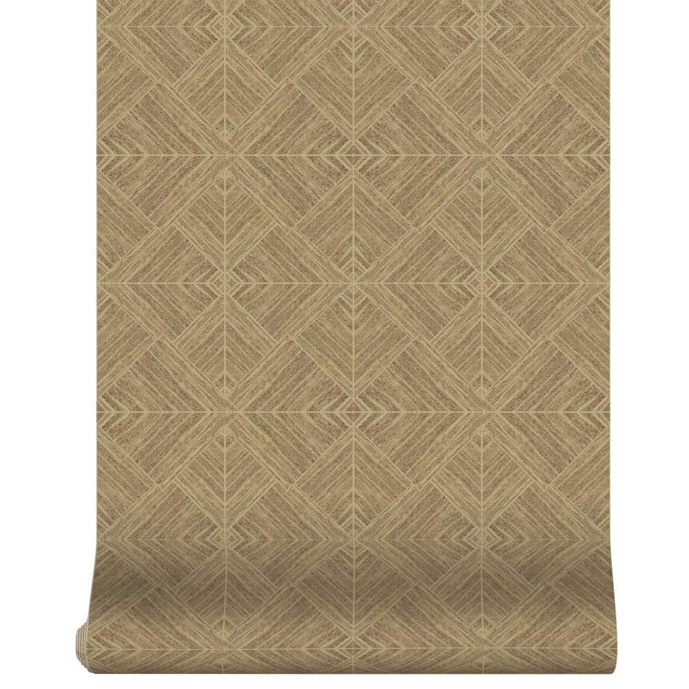 Papier peint motif graphique doré 1005x52cm — vue 3