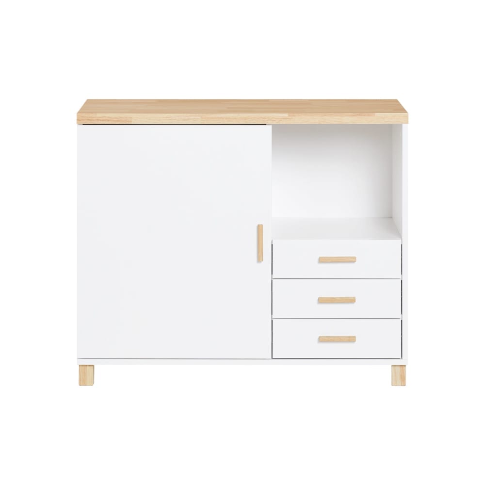 Druckertisch Aktenschrank Sideboard Aus MDF(E1) WeißNatur