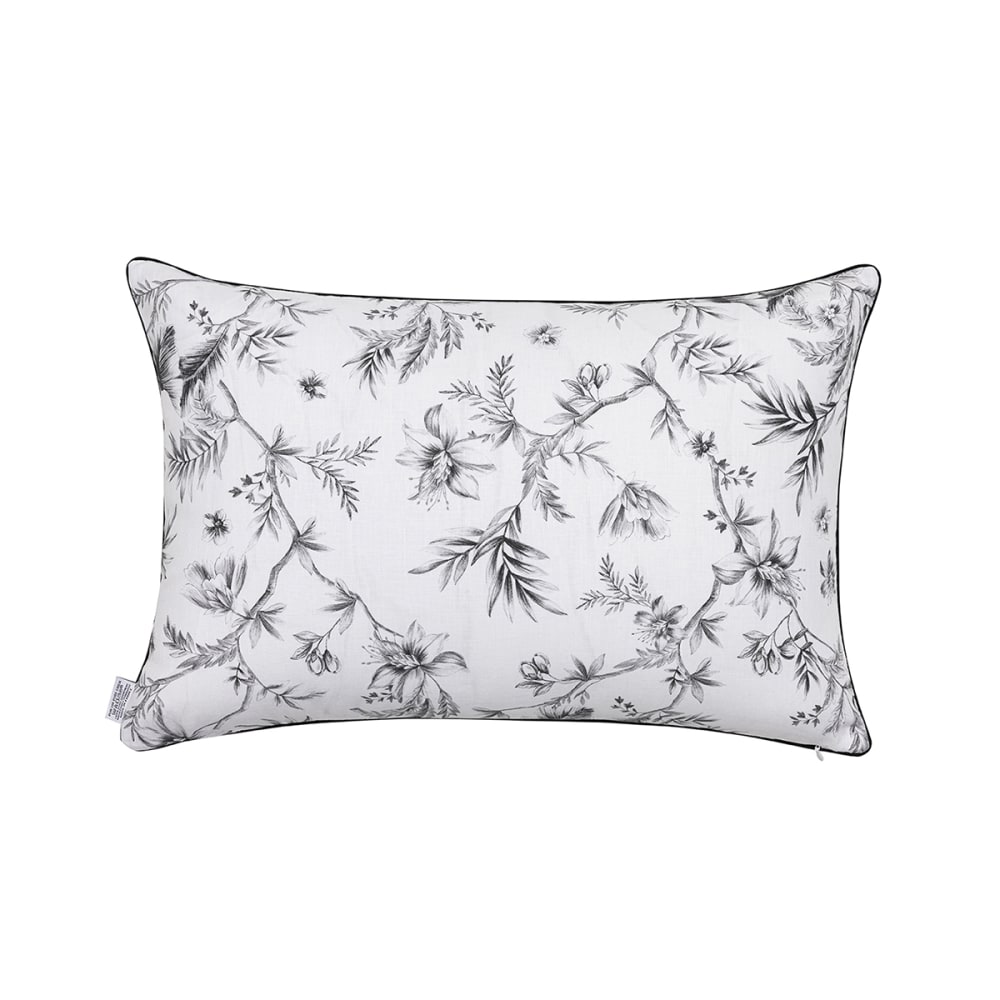 Housse de coussin en lin rose 40x60cm