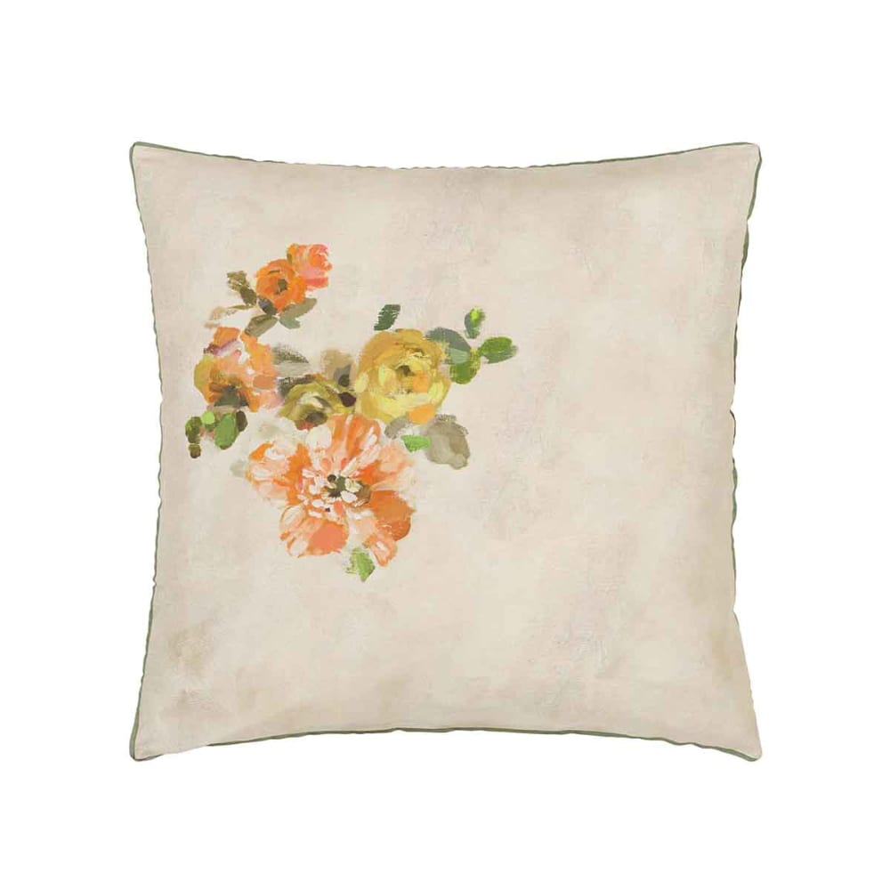 Taie d'oreiller en satin de coton beige 65x65cm Taie d'oreiller en satin de coton beige 65x65cm