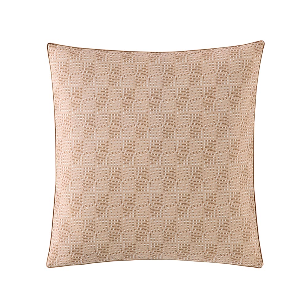 Taie d'oreiller en percale de coton beige 65x65