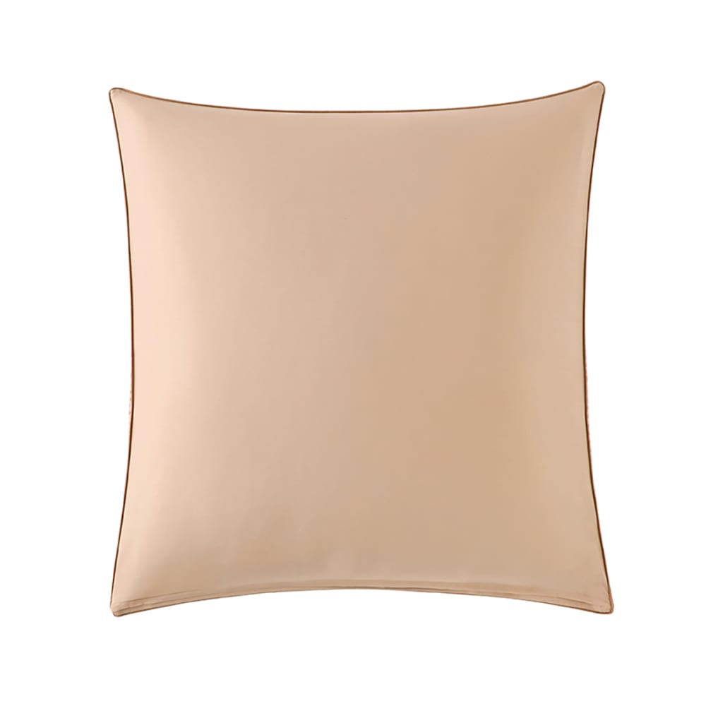 Taie d'oreiller en percale de coton beige 65x65 — vue 3