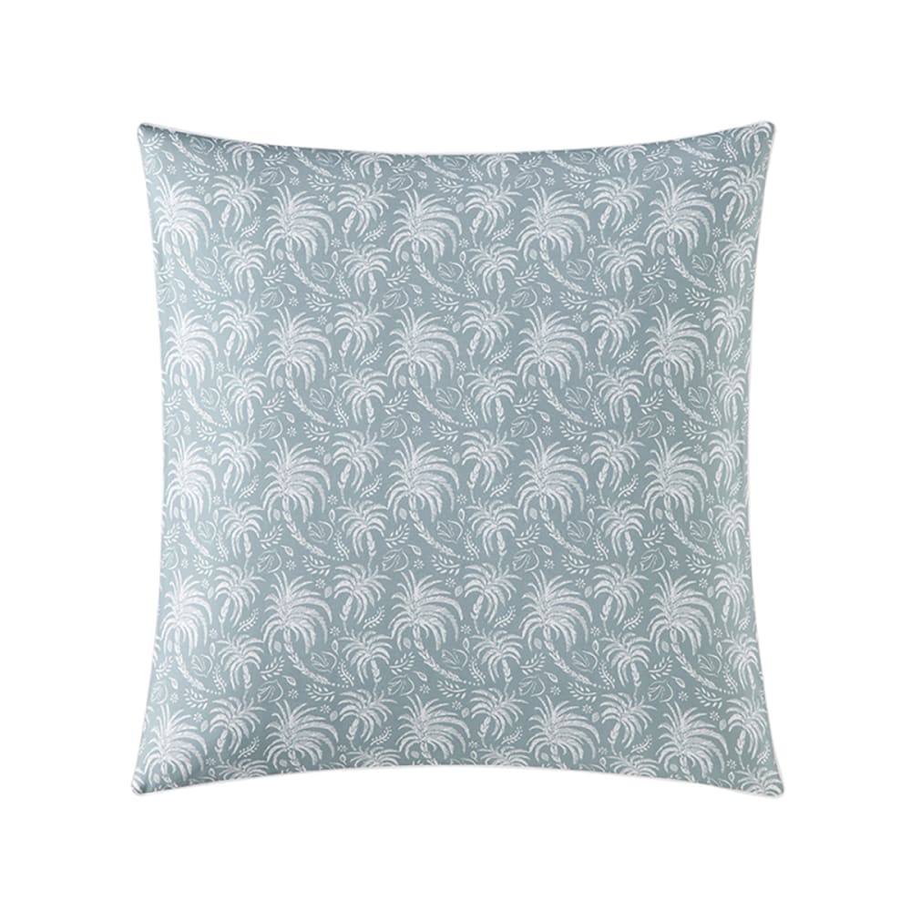 Taie d'oreiller en percale de coton bleu 65x65