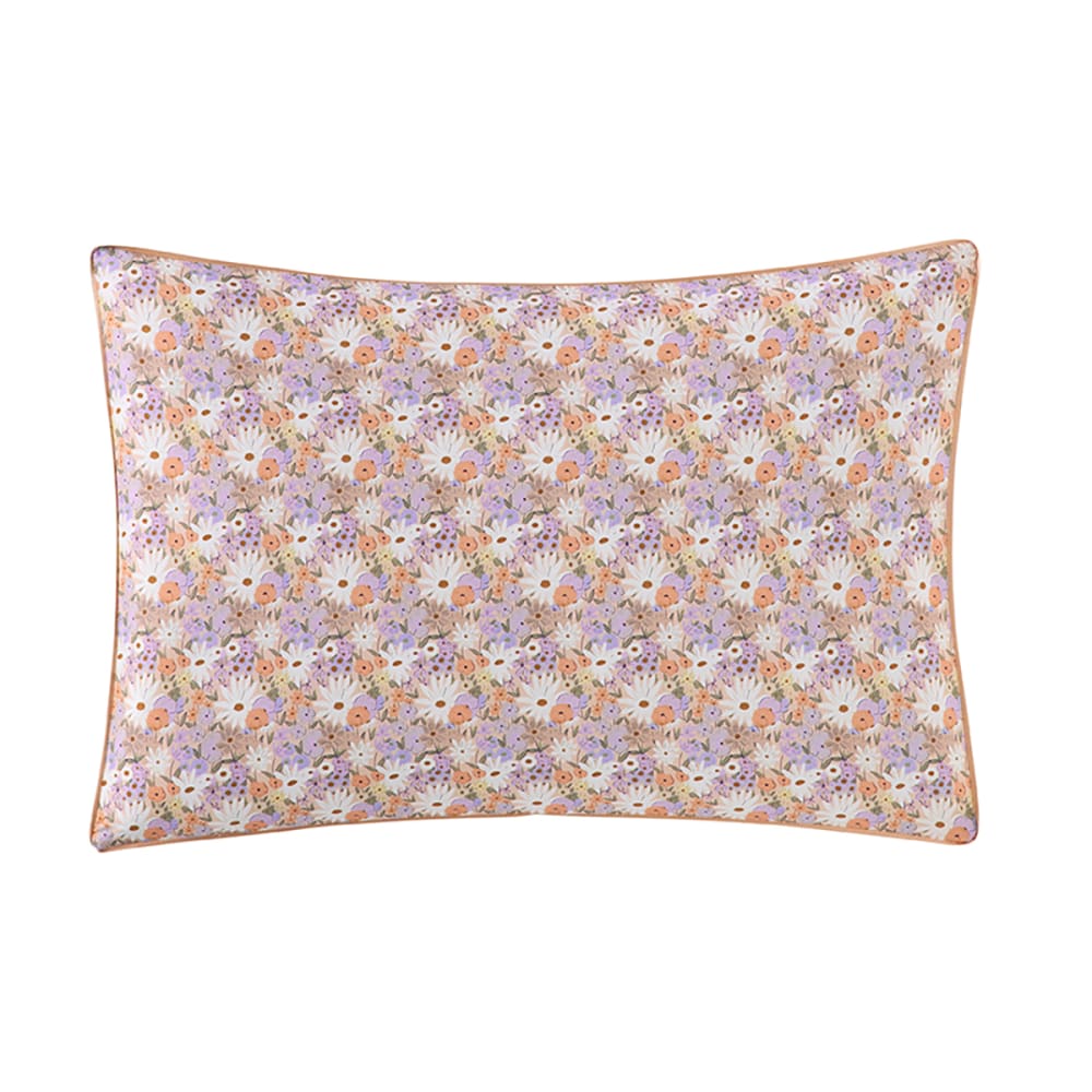 Taie d'oreiller en percale de coton multicolore 50x75