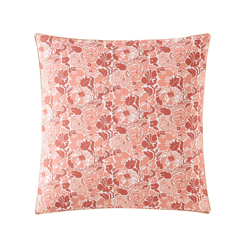 Taie d'oreiller en percale de coton rose 65x65