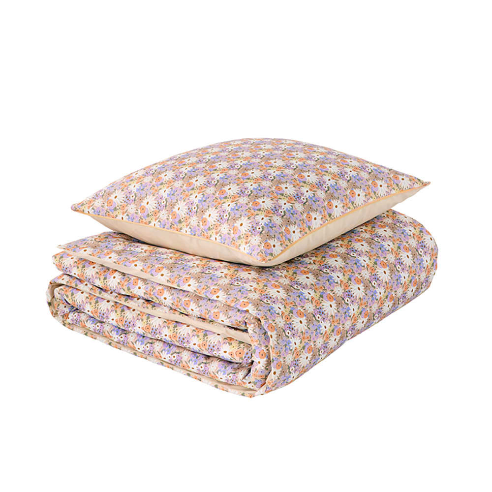 Parure de lit en percale de coton multicolore 240x220 — vue 3