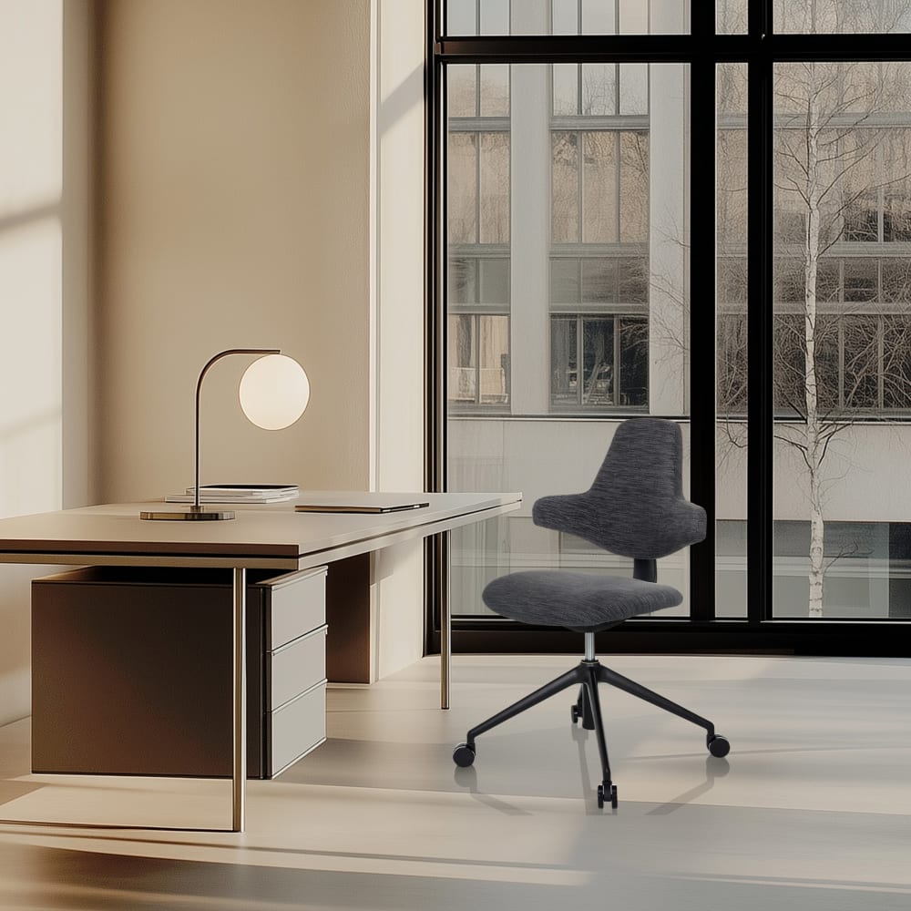 Profi Bürostuhl aus Stoff, Grau - Maisons Du Monde