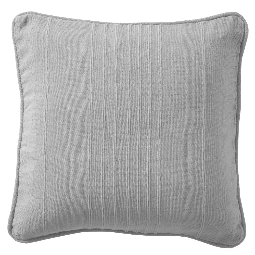 Housse de coussin en coton gris 40x40cm