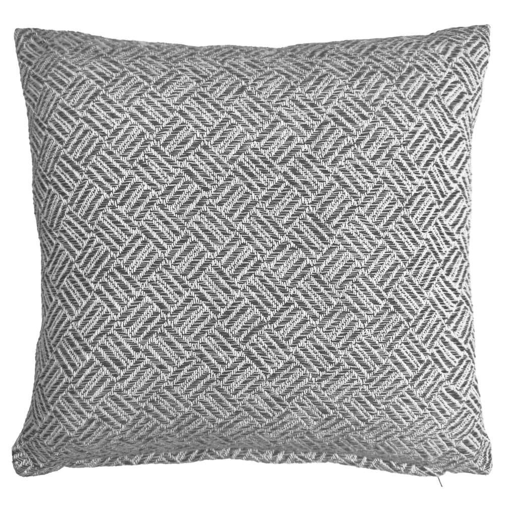 Lot de 2 housses de coussin 40x40 gris en coton — vue 3