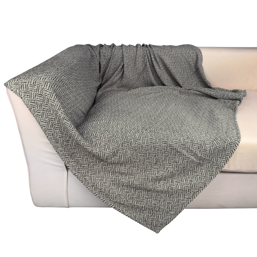 Lot de 2 housses de coussin 40x40 gris en coton — vue 4